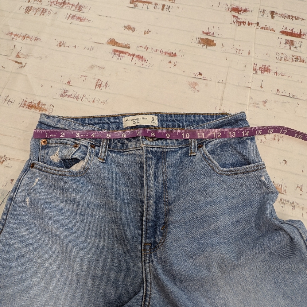 Abercrombie And Fitch The Mom High Rise Curve Love Jeans - Picture 6 of 8